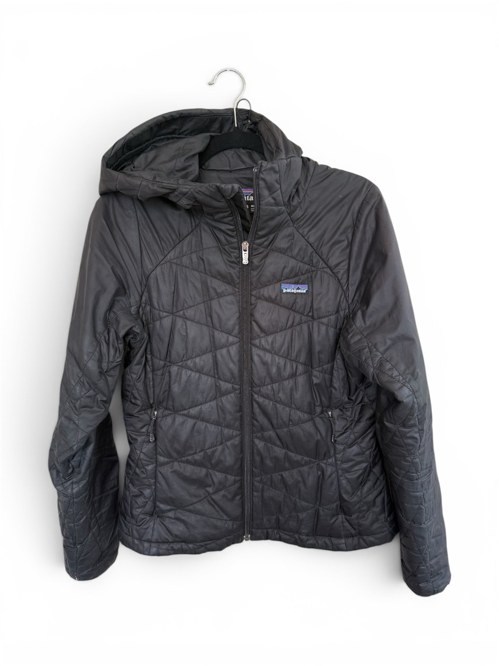 Patagonia Women’s Black Quilted Hooded Puffer Jacket